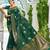 Green woven design zari silk blend designer kanjeevaram saree