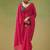 Magenta embellished zari tissue saree