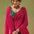 Magenta embellished zari tissue saree