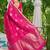 Pink woven design zari silk blend designer kanjeevaram saree