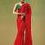 Red zari tissue saree