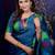 Blue woven design soft silk with zari weaving border saree and matching blouse piece