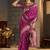 Purple woven design zari silk blend designer banarasi saree