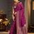 Purple woven design zari silk blend designer banarasi saree