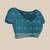 Blue floral woven design sareewith unstitched blouse piece