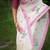 White ethnic motifs zari muga saree with blouse piece