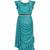 Teal girls net banarasi saree