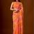 Multicolor leheriya pure chiffon saree