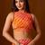 Multicolor leheriya pure chiffon saree