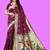 Purple purple paithani woven design saree and has a zari border blouse piece