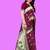 Purple purple paithani woven design saree and has a zari border blouse piece