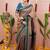 Multicolor woven design zari art silk narayan peth saree