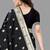 Black black paithani woven design saree and has a zari border blouse piece