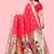 Peach peach paithani woven design saree and has a zari border blouse piece