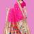 Pink woven design zari silk blend designer paithani saree
