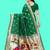 Green woven design zari silk blend designer paithani saree