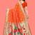 Orange woven design zari silk blend designer paithani saree