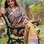 Olive ethnic motifs art silk saree