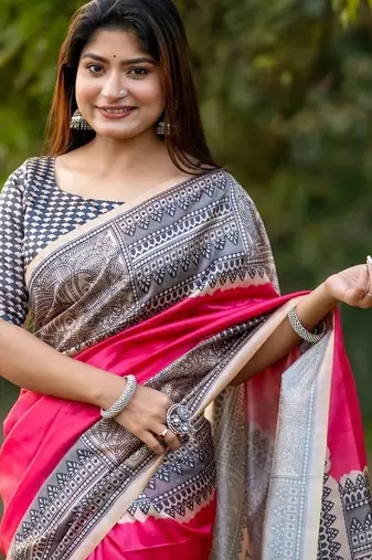 Pink yogita madhubani