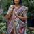 Brown art silk saree