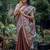 Brown art silk saree