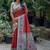 Red ethnic motifs art silk saree