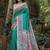 Teal art silk saree