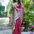 Magenta art silk saree