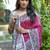 Magenta art silk saree