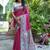 Magenta art silk saree
