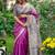 Purple zari art silk saree