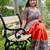 Orange silk saree with blouse