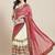 Pink embroidered pure georgette bandhani saree
