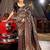Black woven design zari saree