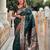 Green woven design zari  banarasi saree