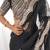 Black embellished embroidered scallop tissue saree with unstiched blouse piece