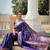 Navy blue woven design ethnic motifs zari banarasi saree