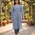 Women's white cotton abstract printed kurta and trouser set | trendy ethnic wear for women | stylish casual & festive