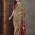 Multicolor striped silk blend designer saree