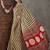 Multicolor striped silk blend designer saree