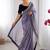Lavender embellished sequinned net designer saree