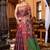 Purple ethnic motifs zari organza banarasi saree