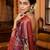 Purple ethnic motifs zari organza banarasi saree