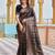 Black ethnic motifs kanjeevaram saree