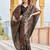 Black ethnic motifs kanjeevaram saree