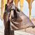 Black ethnic motifs kanjeevaram saree