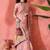 Pink ethnic motifs embroidered pashmina heavy work paithani saree
