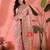 Pink ethnic motifs embroidered pashmina heavy work paithani saree