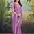 Lavender bandhani embroidered poly georgette bandhani saree