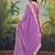 Lavender bandhani embroidered poly georgette bandhani saree